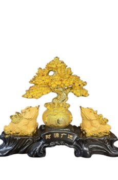 Δέντρο feng shui για πλούτο με πύλη βατράχων